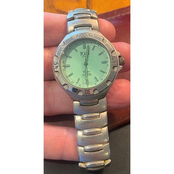 Men's 40mm Brushed Metal Kish Crystal Watch, RW 50M, KHF001 - Picture 1 of 3